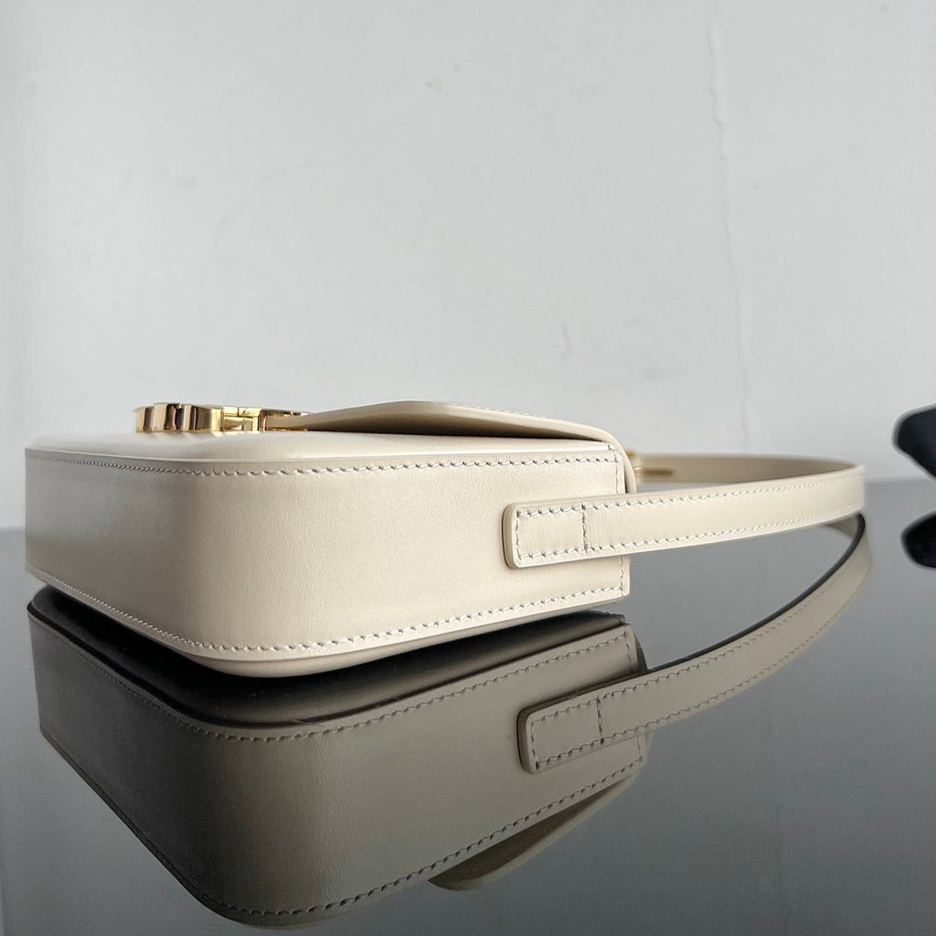 CELINE TRIOMPHE 20 WHITE CREAM CALFSKIN