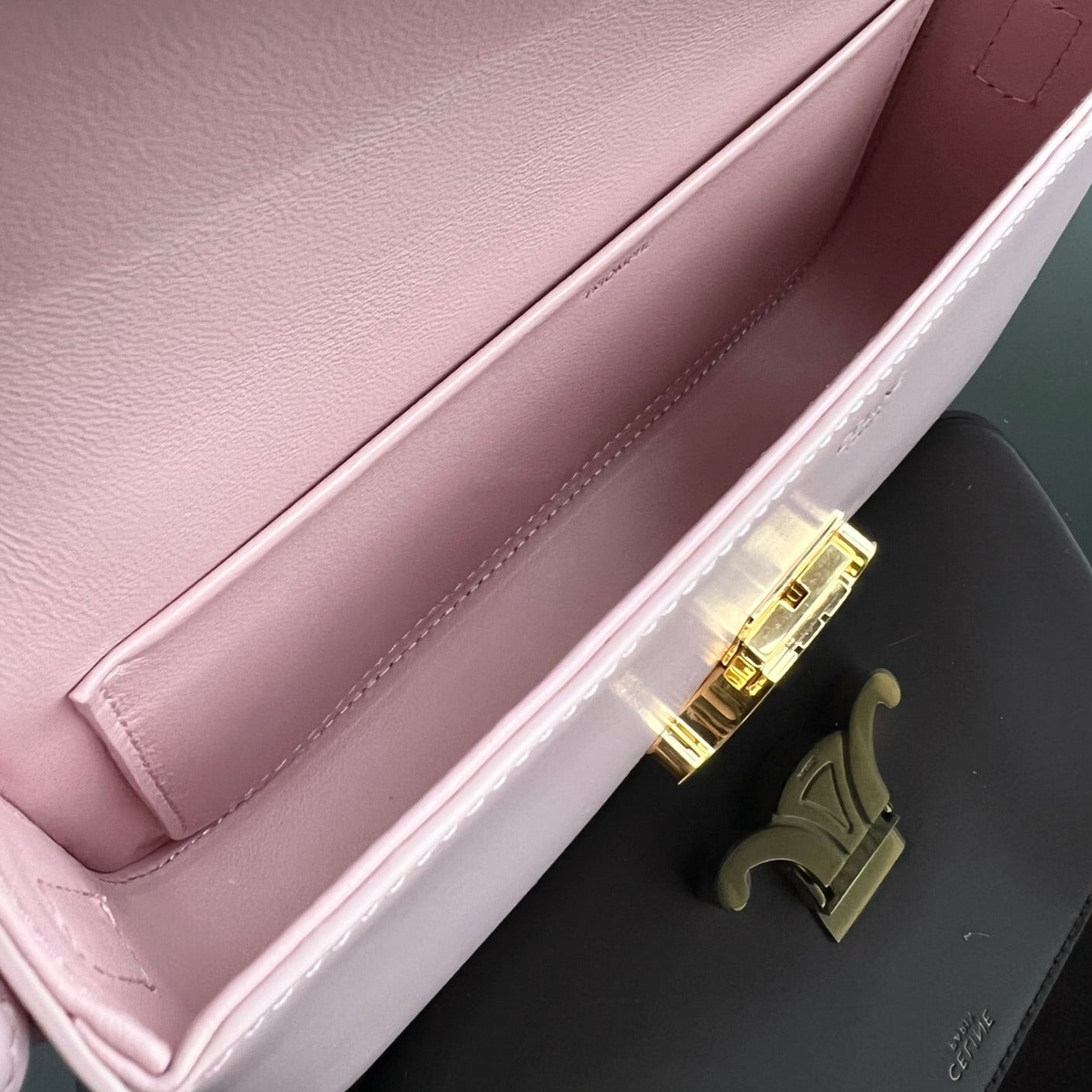 CELINE TRIOMPHE 20 PINK PASTEL CALFSKIN