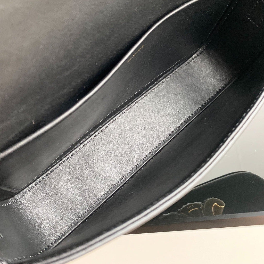 CELINE TRIOMPHE 20 BLACK CALFSKIN