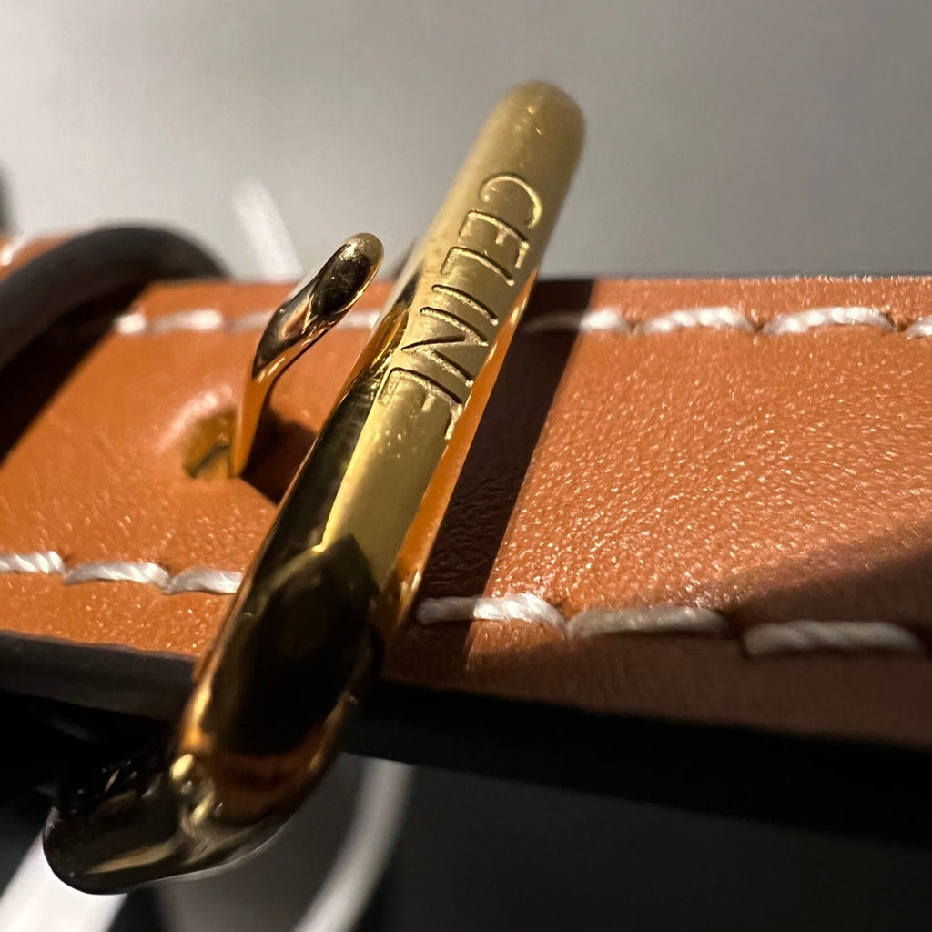 CELINE TRIOMPHE 20 TAN CALFSKIN
