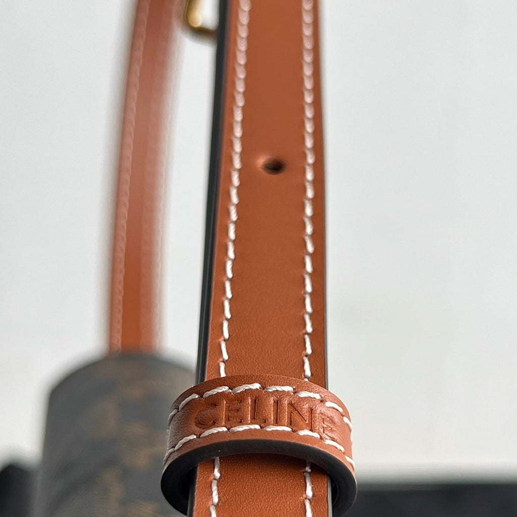 CELINE TRIOMPHE 20 TAN CALFSKIN