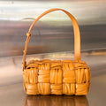 BOTTEGA VENETA SMALL BRICK CASSETTE 23 IN SANDSTONE ORANGE SOFT LAMBSKIN