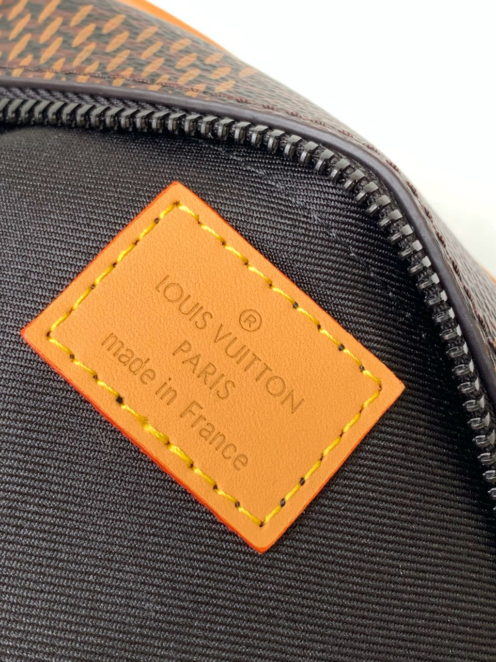 LOUIS VUITTON MINI SOFT TRUNK 18 IN BROWN DAMIER EBENE COATED CANVAS BLACK CHAIN