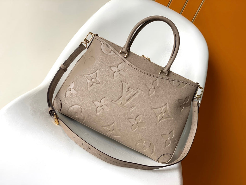 LOUIS VUITTON LV 25S TRIANON MM BAG 36 IN WARM TAUPE CALFSKIN GOLD HARDWARE