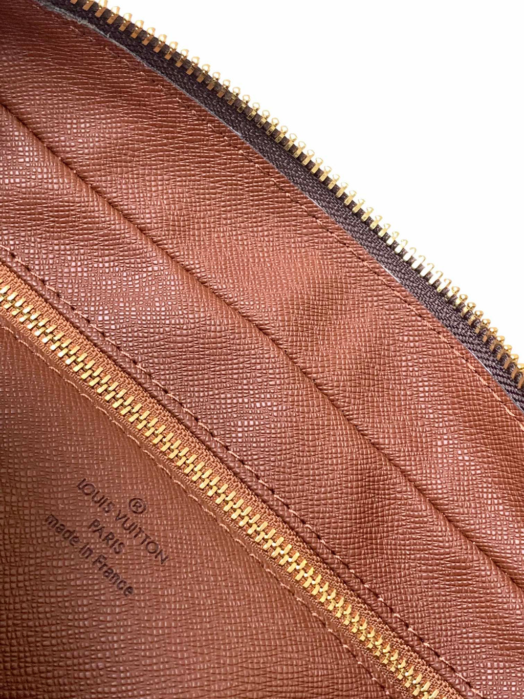 LOUIS VUITTON TROCADERO MEDIUM MESSENGER BAG 27 IN BEIGE AND BROWN MONOGRAM COATED CANVAS