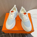 HERMES GIGA SNEAKER BLUE PASTEL MIX WHITE CALFSKIN