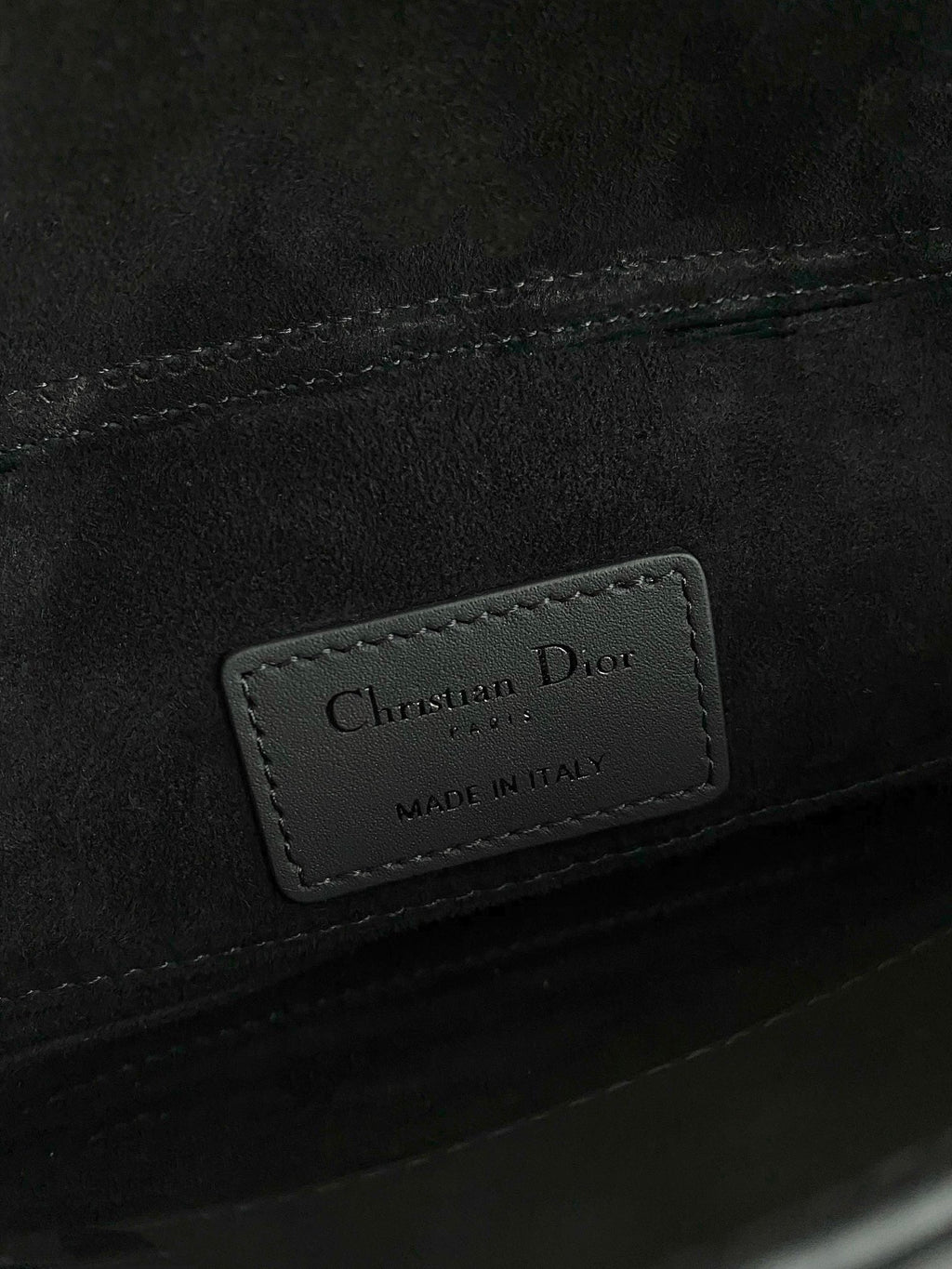 DIOR D-JOY BAG 22 IN BLACK LAMBSKIN