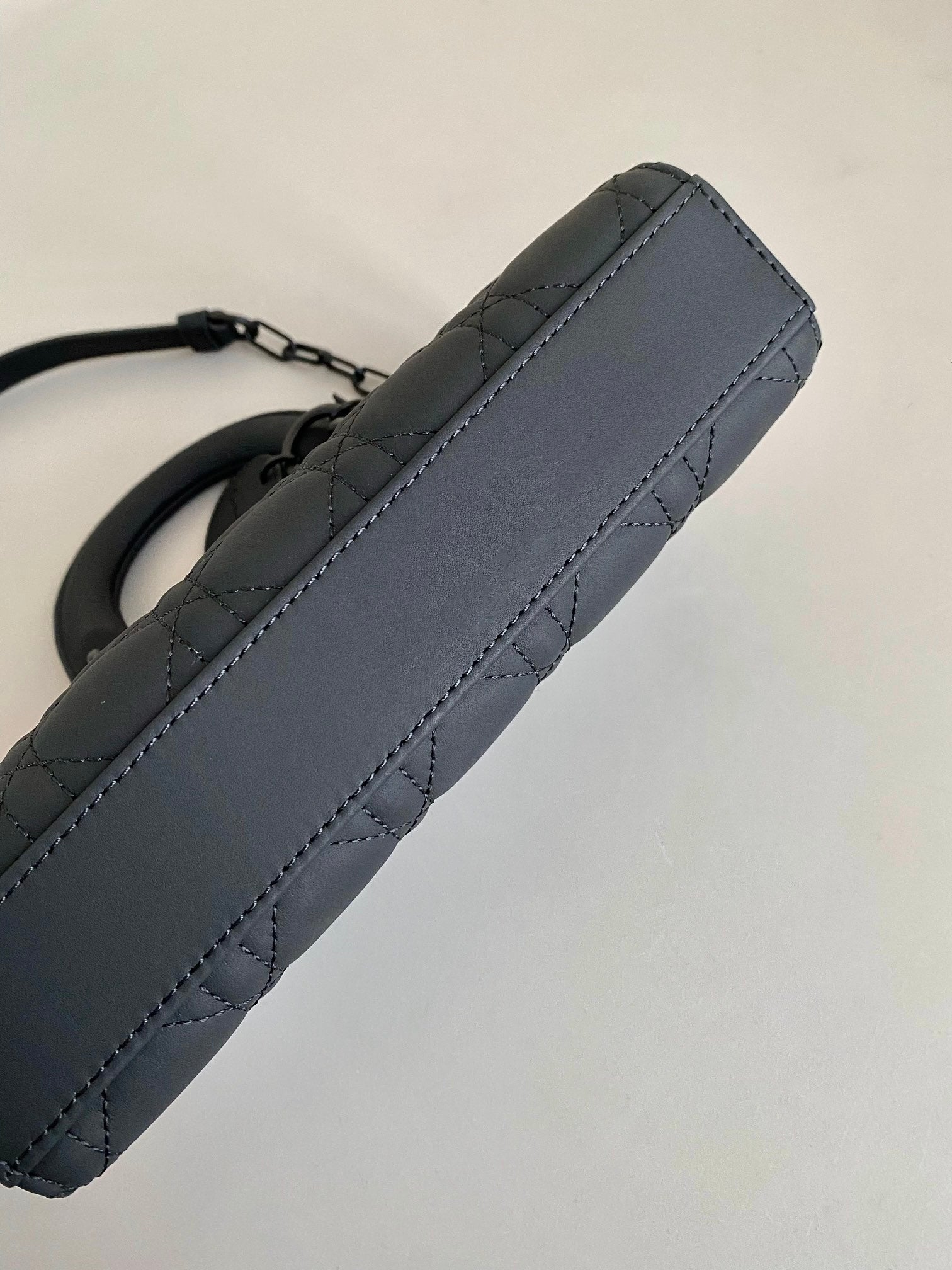 DIOR D-JOY BAG 22 IN BLACK LAMBSKIN