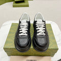 GUCCI EMBOSSED TRAINER BLACK CALFSKIN