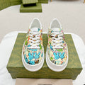 GUCCI TRAINER SAGE CALFSKIN WITH RABBIT PATTERN