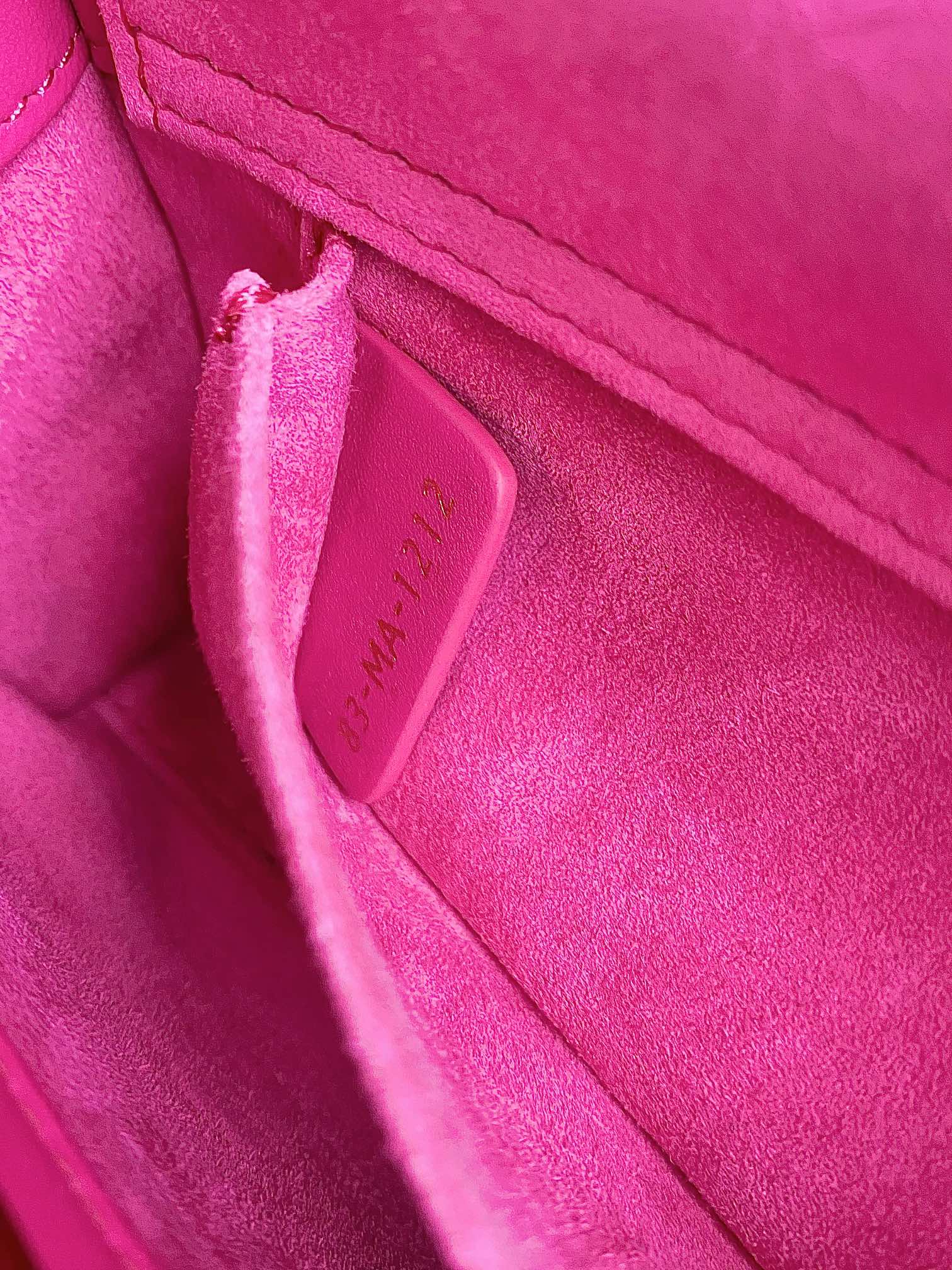 DIOR D-JOY BAG 22 IN HOT PINK LAMBSKIN