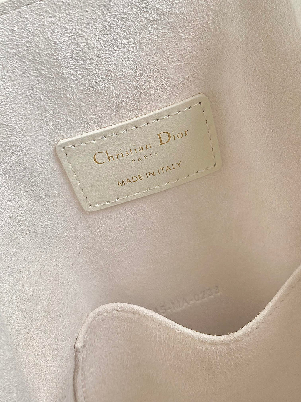 DIOR MEDIUM C'EST 24 IN WHITE CD-EMBOSSED CALFSKIN