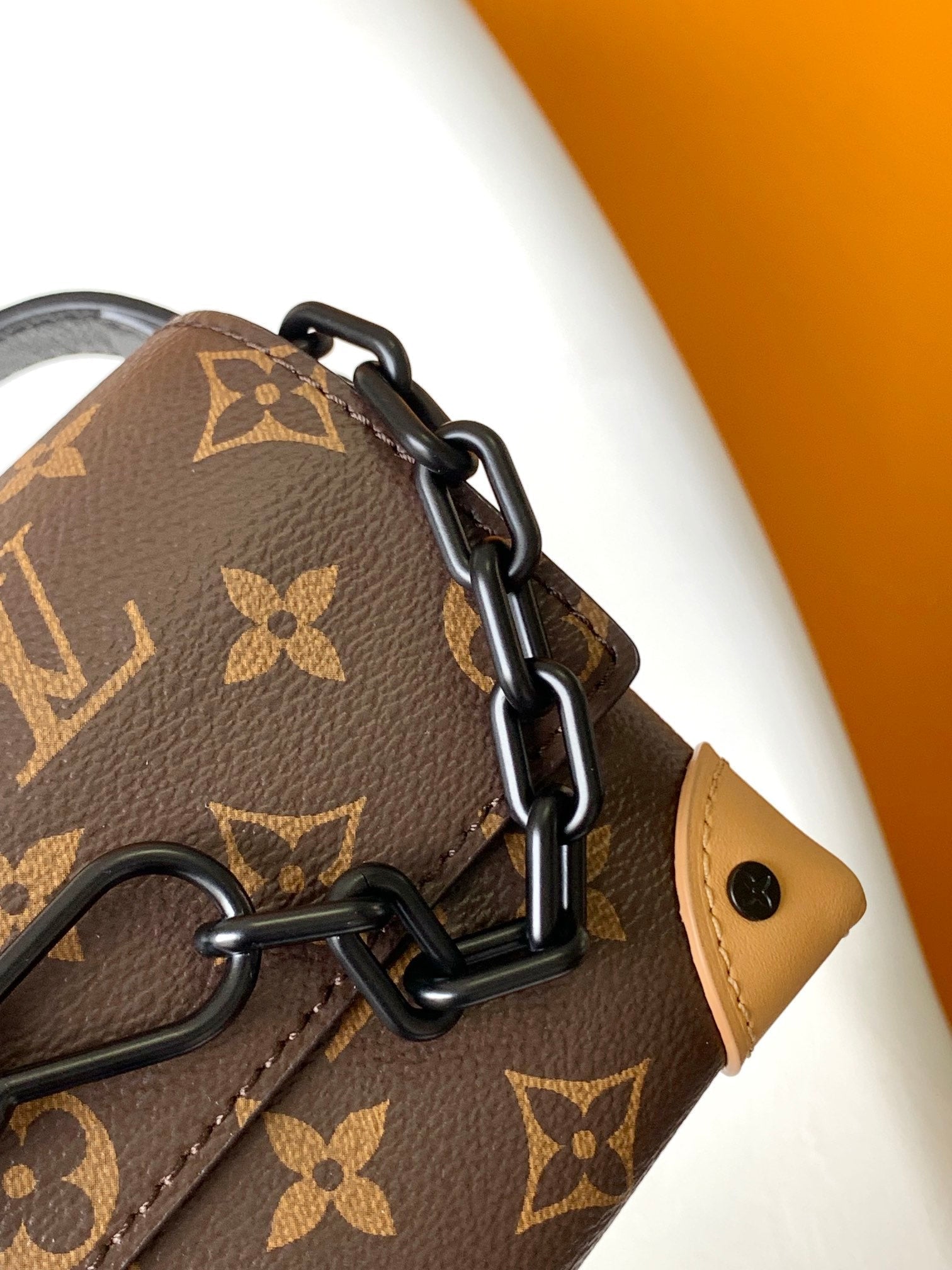 LOUIS VUITTON STEAMER BAG 26 IN BROWN MONOGRAM MACASSAR CANVAS