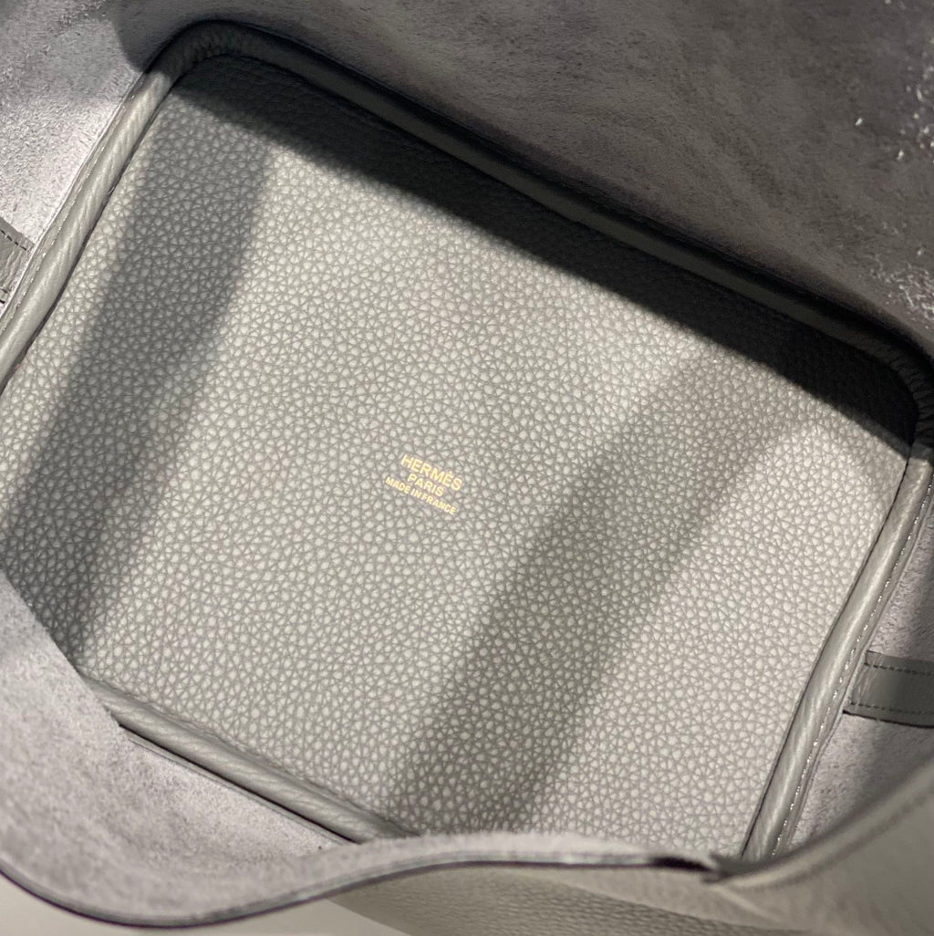 HERMES picotin lock 22 grey togo ghw