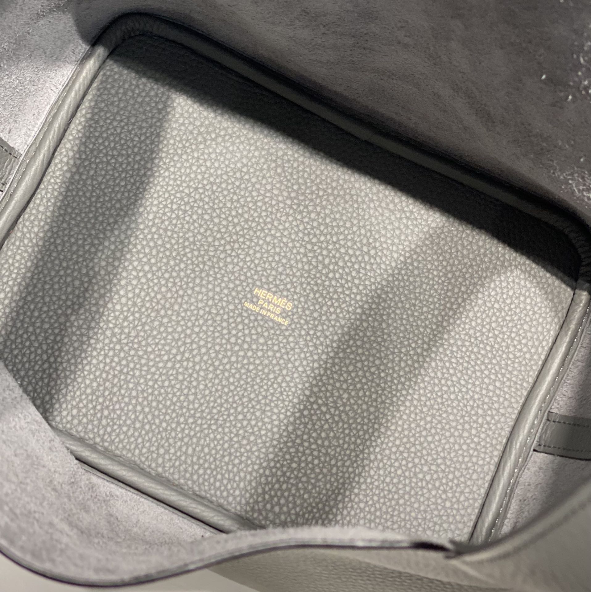 HERMES picotin lock 22 grey togo ghw