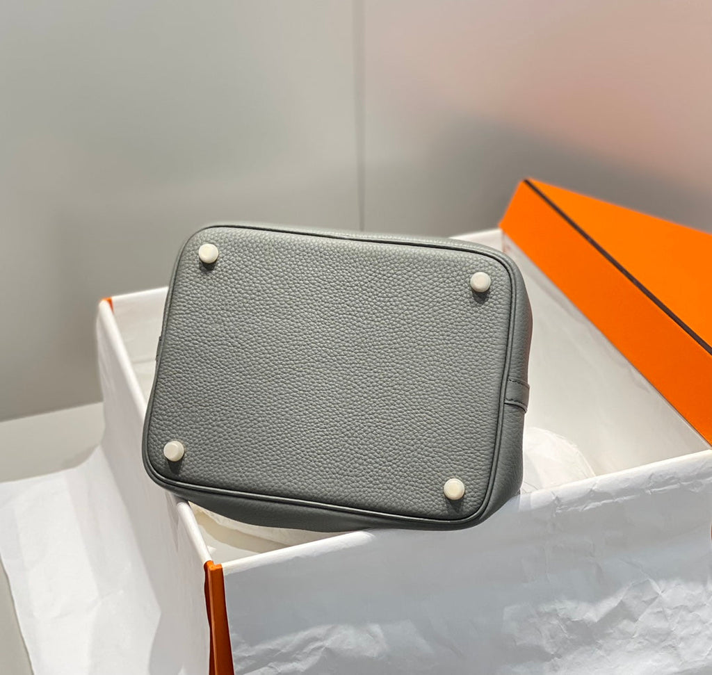 HERMES picotin lock 22 grey togo ghw