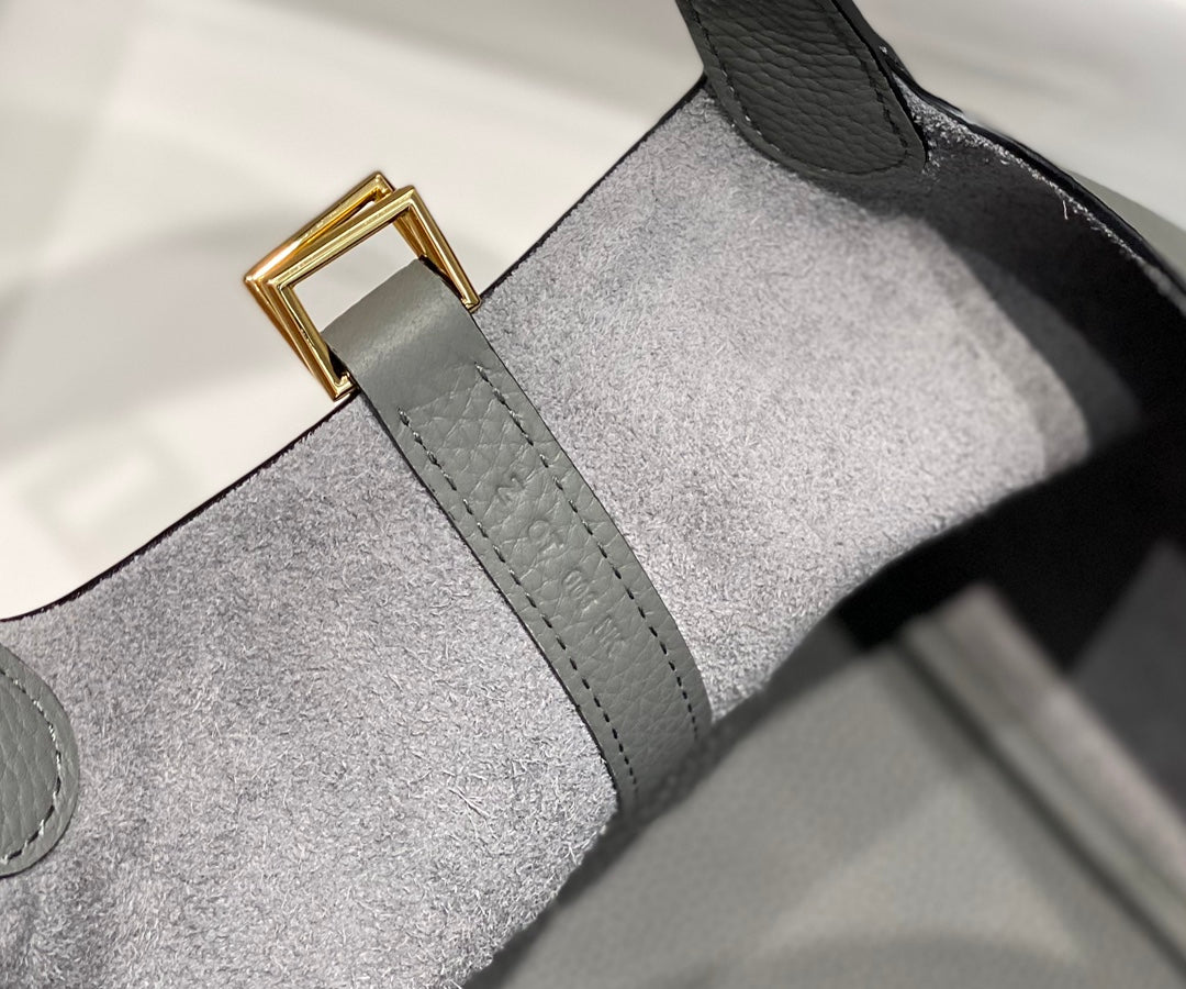 HERMES picotin lock 18 grey togo ghw