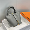HERMES picotin lock 18 grey togo ghw