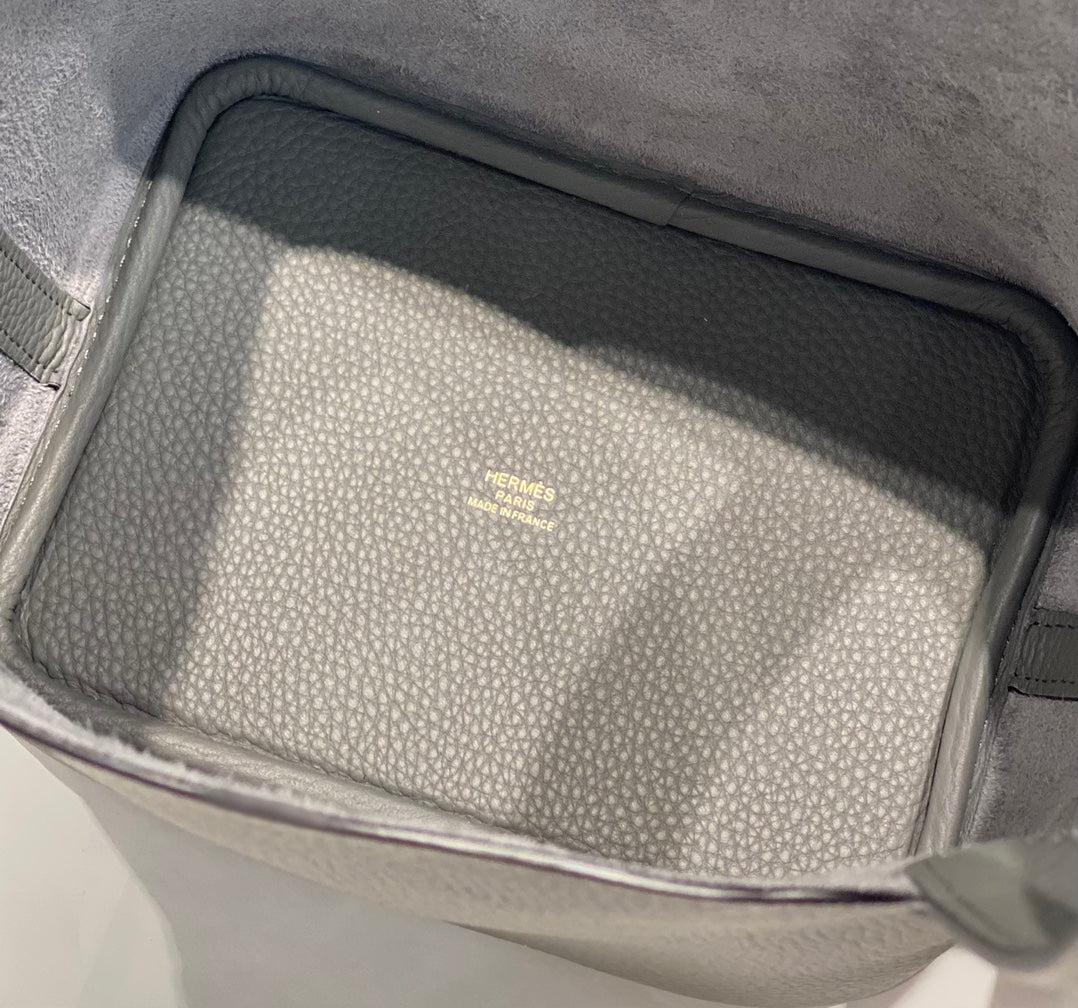 HERMES picotin lock 18 grey togo ghw