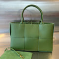 BOTTEGA VENETA ARCO TOTE 36 IN GLADE GREEN CALFSKIN