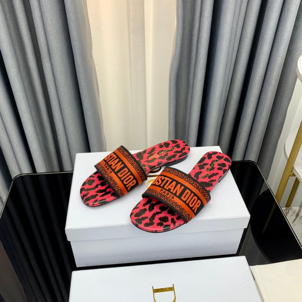 DIOR CD Mule Dway Slide 10mm Multi-motifs Style 43