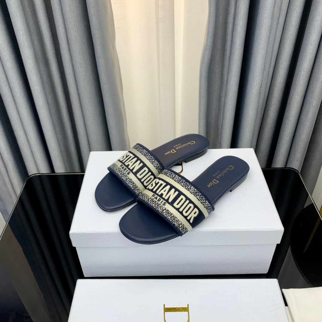 DIOR CD Mule Dway Slide 10mm Multi-motifs Style 41