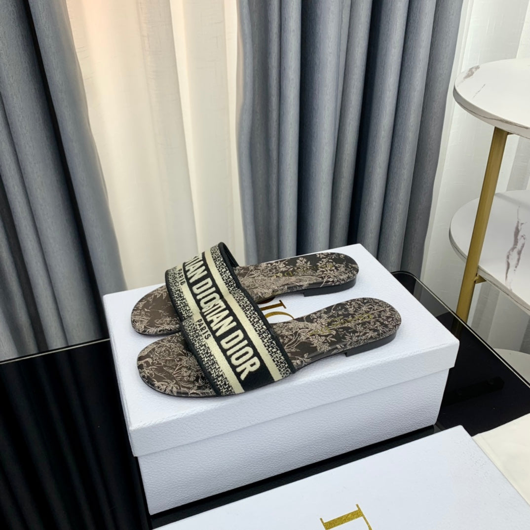 DIOR CD Mule Dway Slide 10mm Multi-motifs Style 70