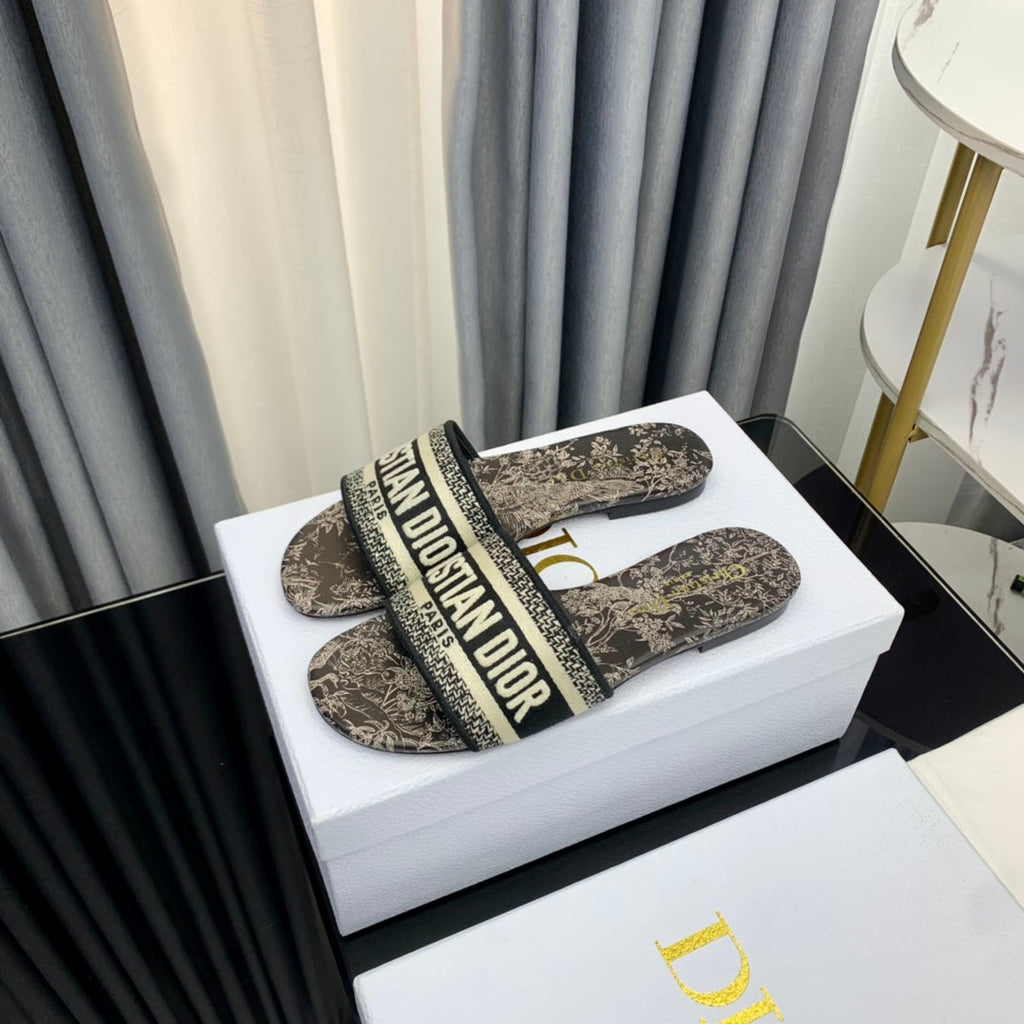 DIOR CD Mule Dway Slide 10mm Multi-motifs Style 70