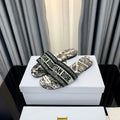 DIOR CD Mule Dway Slide 10mm Multi-motifs Style 62