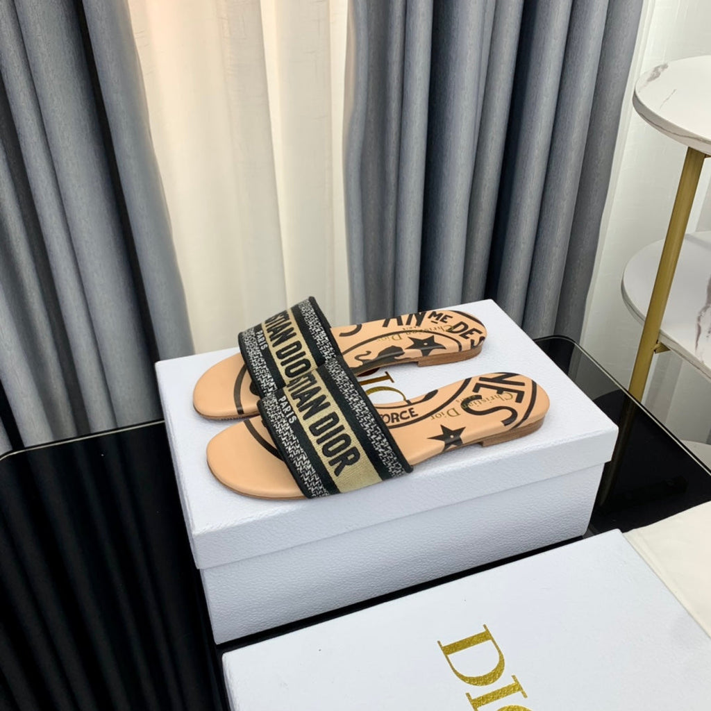 DIOR CD Mule Dway Slide 10mm Multi-motifs Style 60