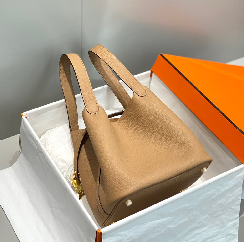 HERMES picotin lock 22 beige togo ghw