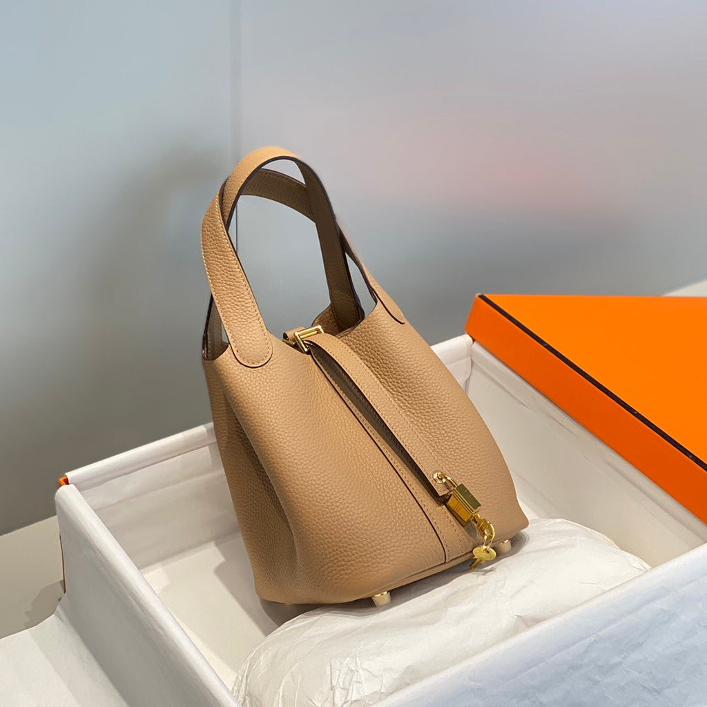 HERMES picotin lock 18 beige togo ghw