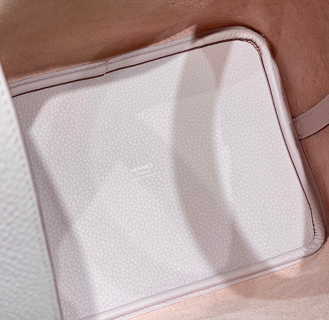 HERMES picotin lock 22 soft pink togo shw