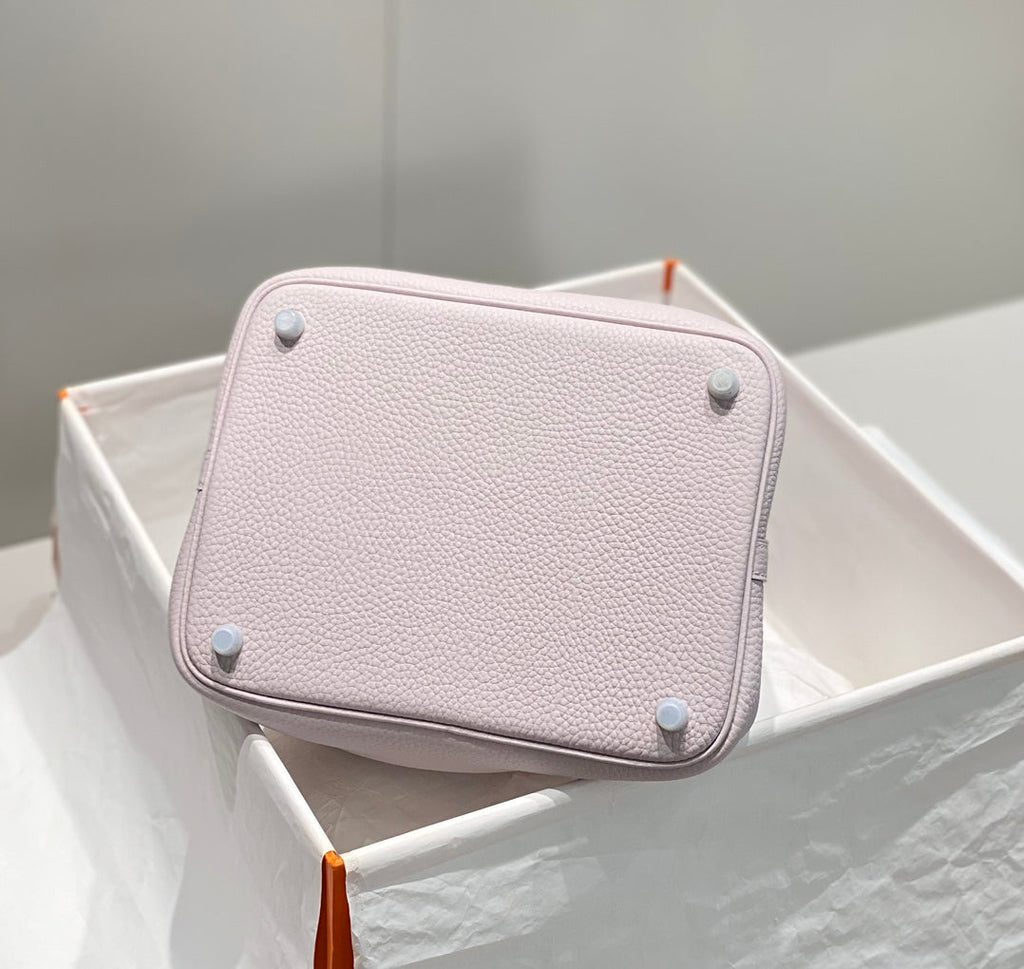 HERMES picotin lock 22 soft pink togo shw