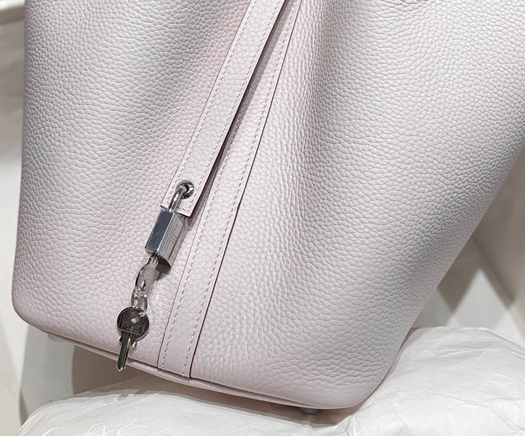 HERMES picotin lock 22 soft pink togo shw