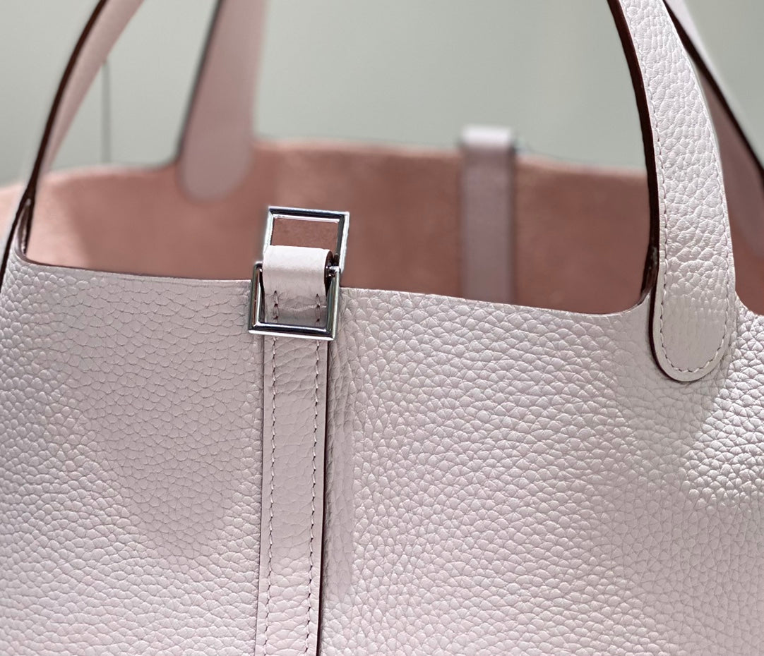 HERMES picotin lock 22 soft pink togo shw