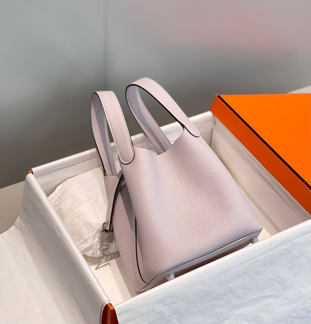 HERMES picotin lock 18 soft pink togo shw