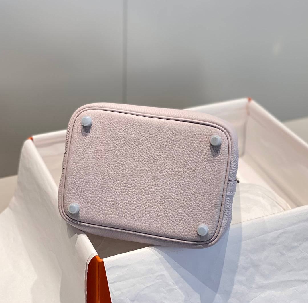 HERMES picotin lock 18 soft pink togo shw