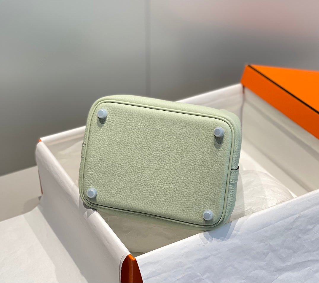HERMES picotin lock 18 lime togo shw