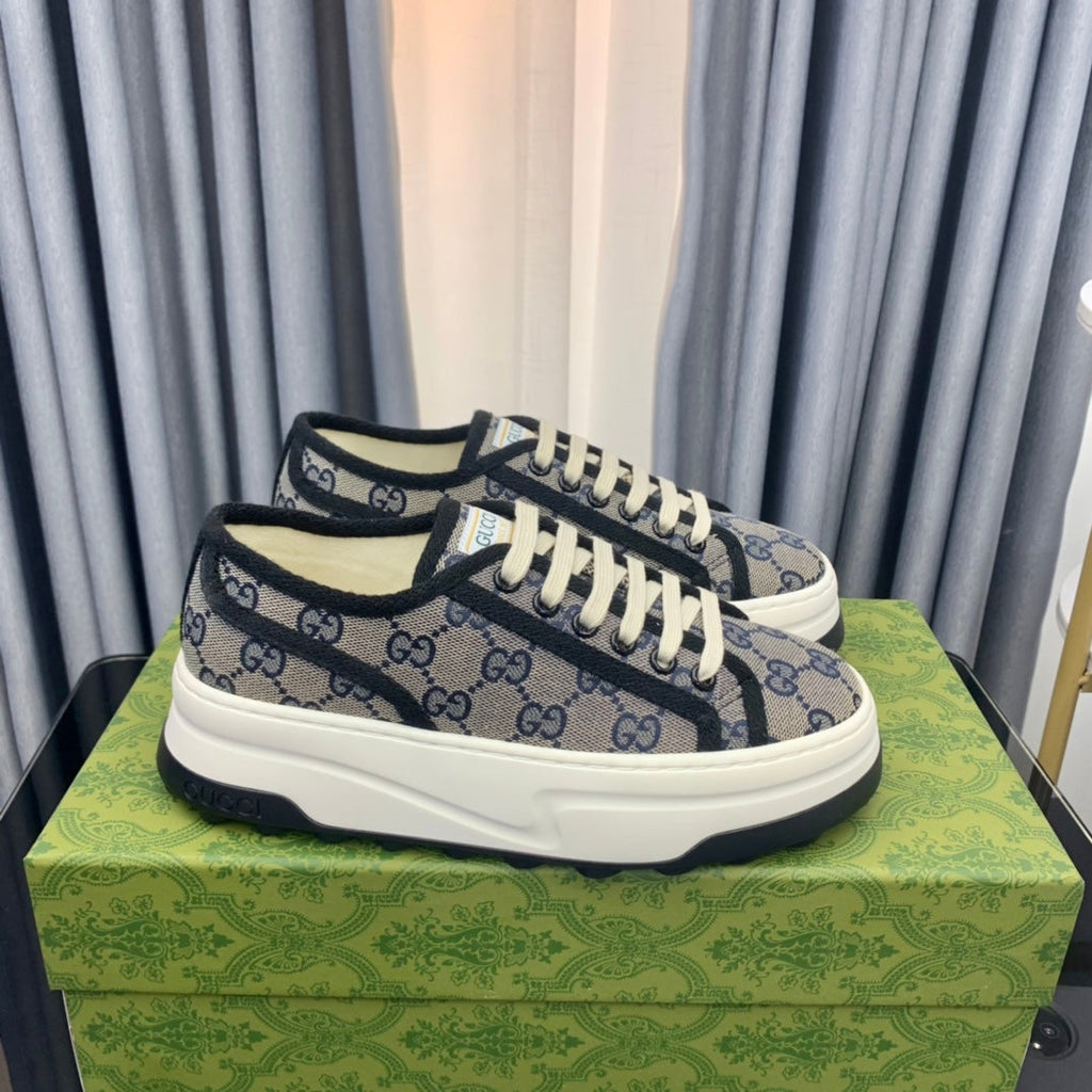 GUCCI SNEAKER FLATFORM LEAD CANVAS