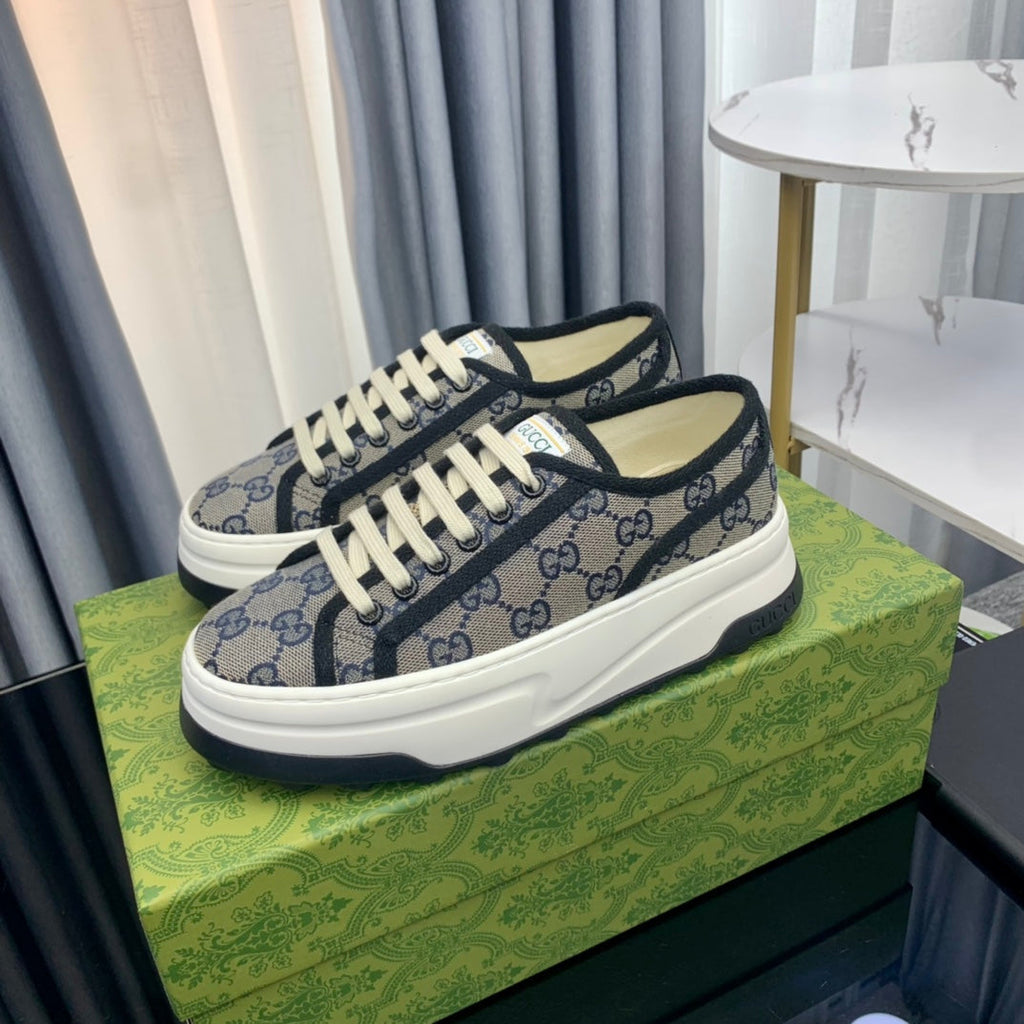 GUCCI SNEAKER FLATFORM LEAD CANVAS