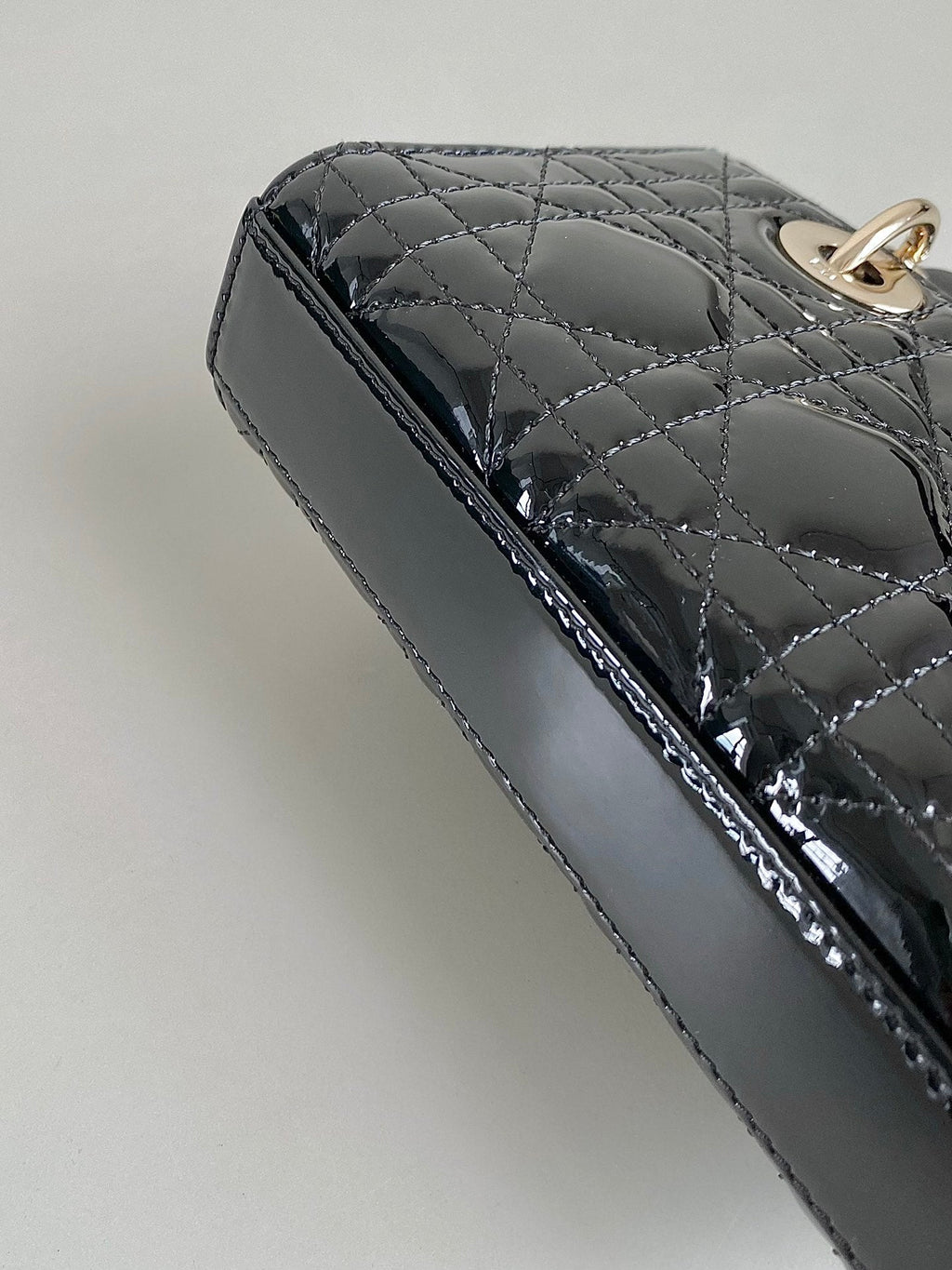 DIOR MINI D-JOY BAG 17 IN BLACK LAMBSKIN