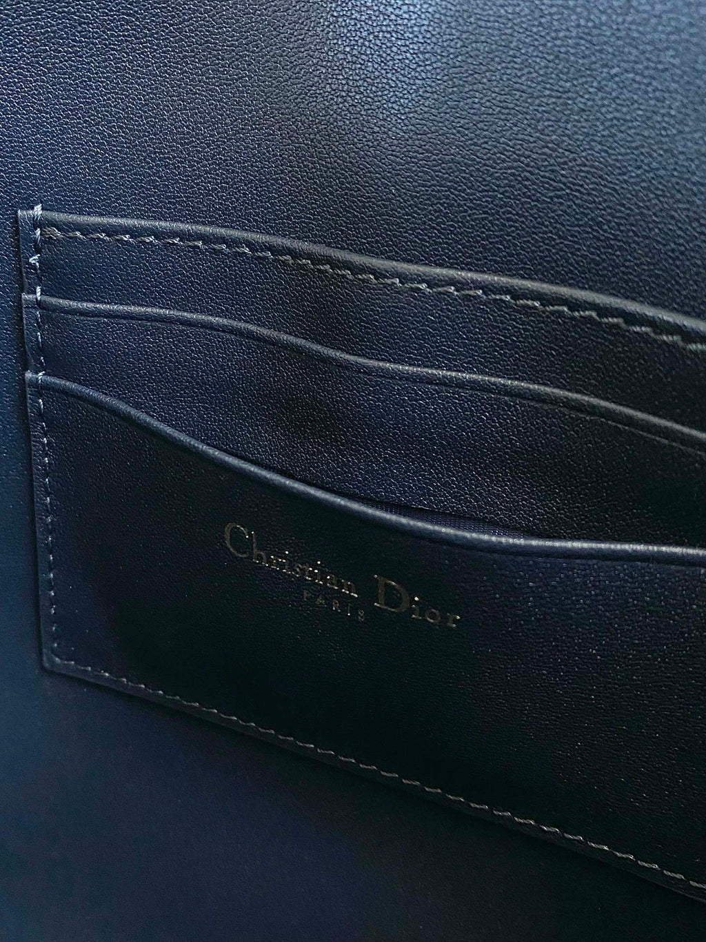 DIOR CD 30 CLUTCH BAG IN BLUE OBLIQUE JACQUARD