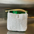BOTTEGA VENETA SARDINE 29 BAG IN WHITE LAMBSKIN