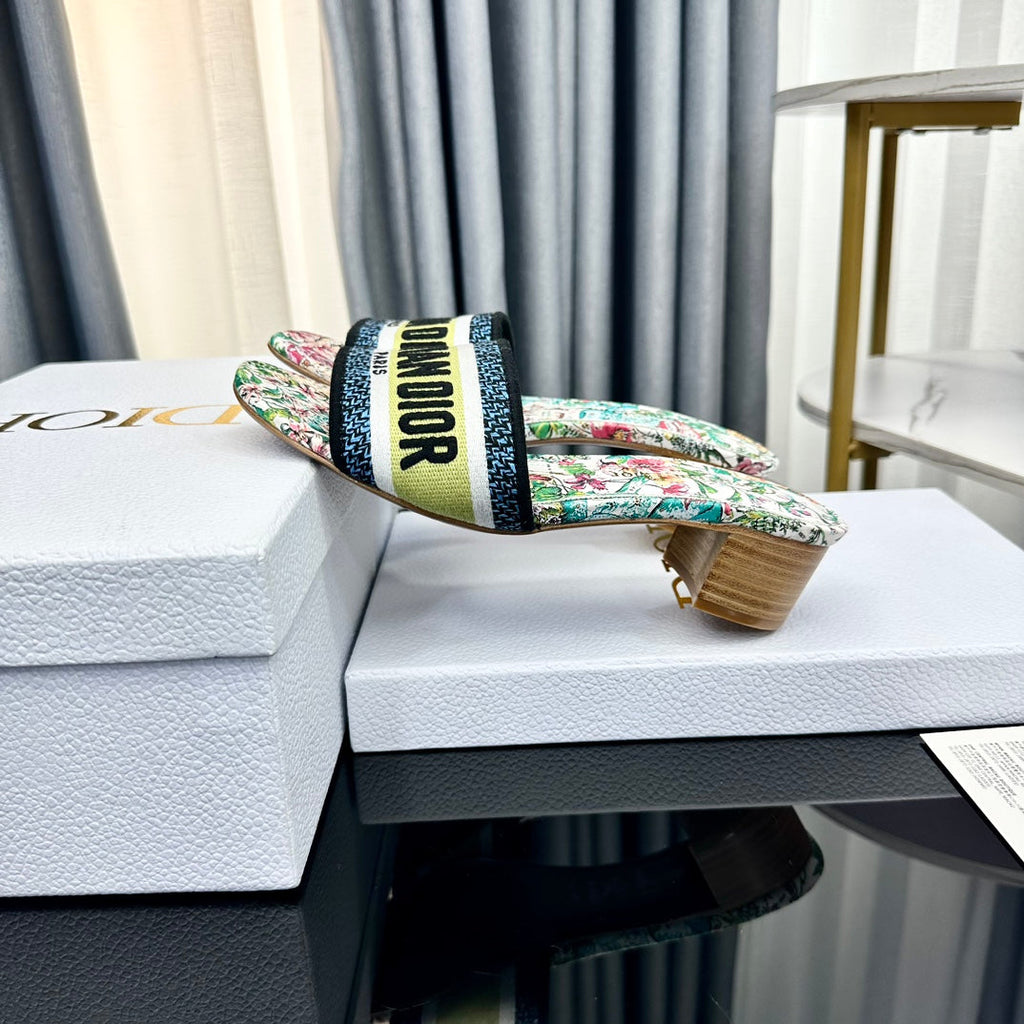 DIOR CD Mule Dway Heeled Slide 45mm Style 49