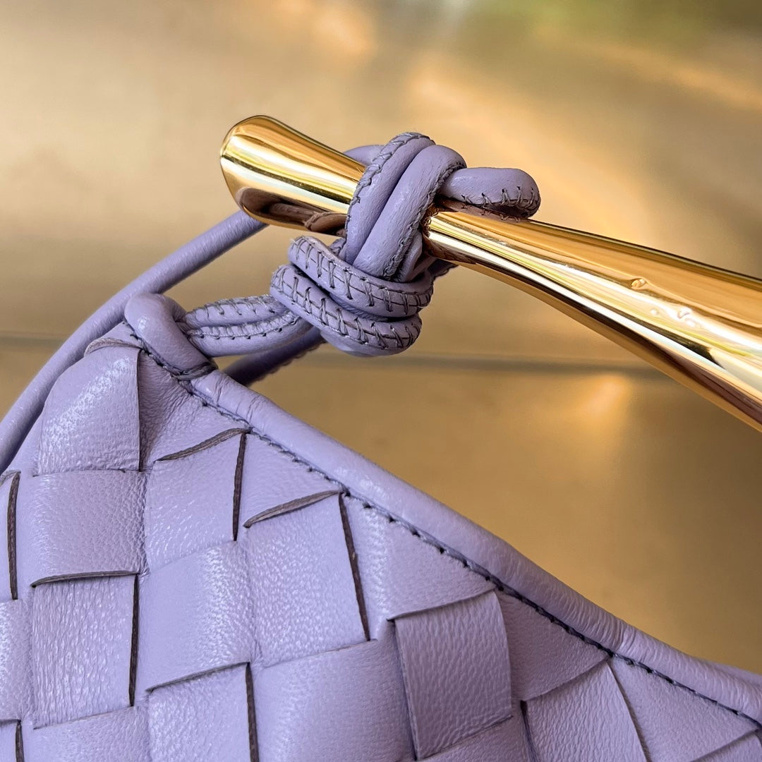 BOTTEGA VENETA SARDINE 20 WITH CHAIN IN ORCHID PURPLE LAMBSKIN