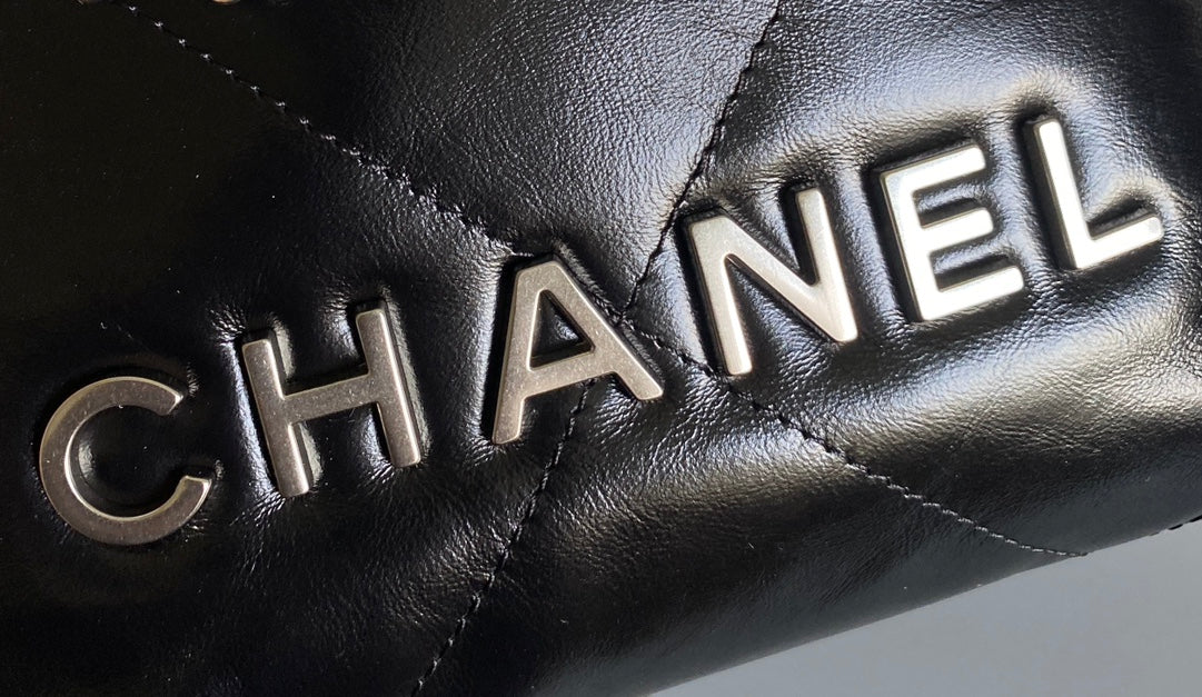 CHANEL HOBO MINI 20CM BLACK LAMBSKIN SHW