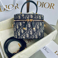 DIOR SIGNATURE VANITY 16 IN BLUE OBLIQUE JACQUARD