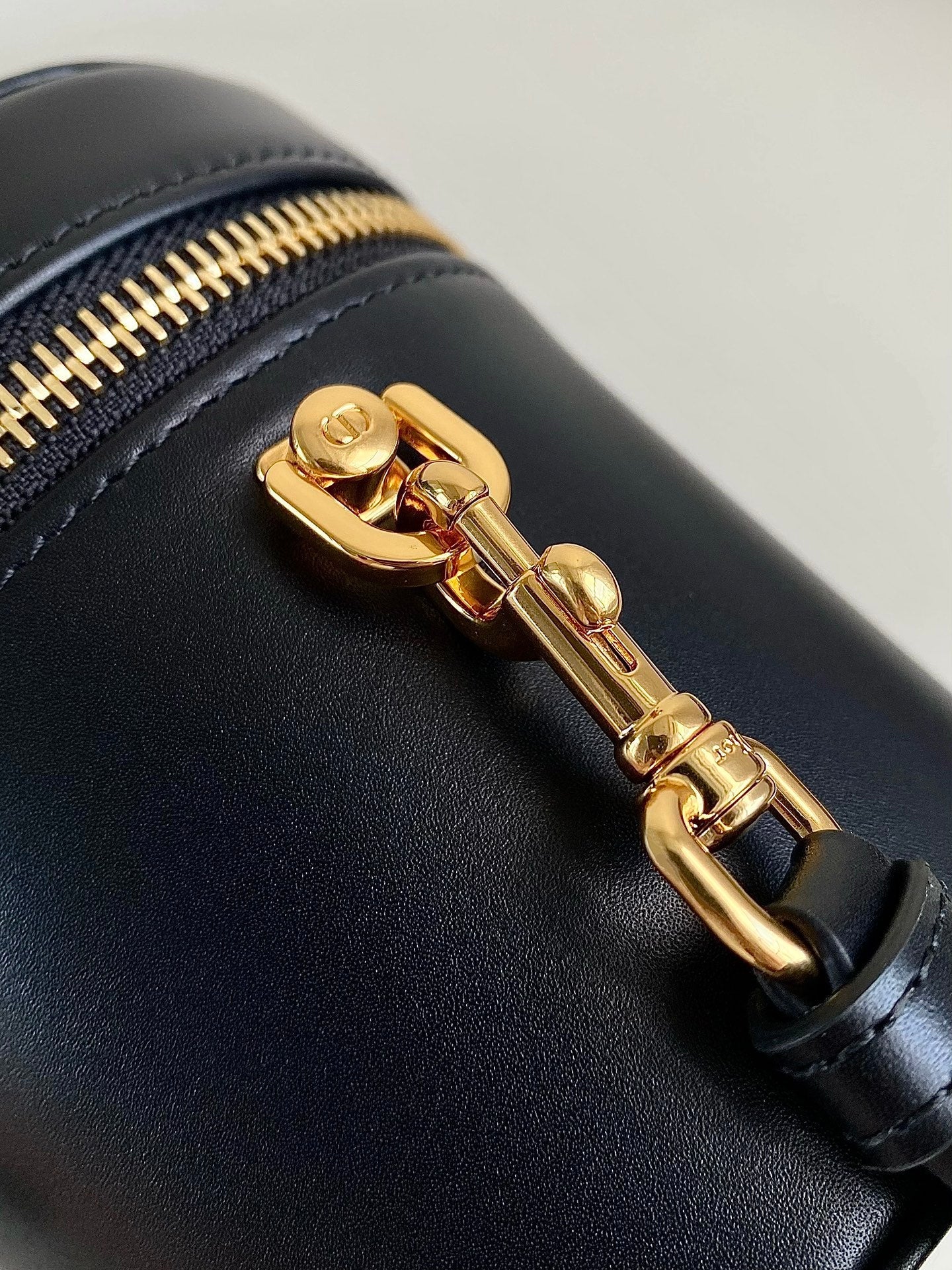 DIOR SIGNATURE VANITY 16 IN BLACK LAMBSKIN