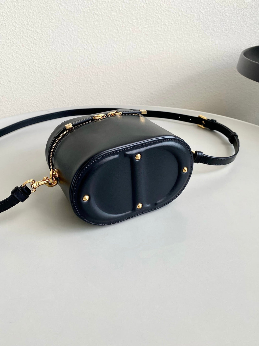 DIOR SIGNATURE VANITY 16 IN BLACK LAMBSKIN